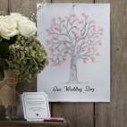 Árbol de huellas para bodas: Un lienzo lleno de vida
