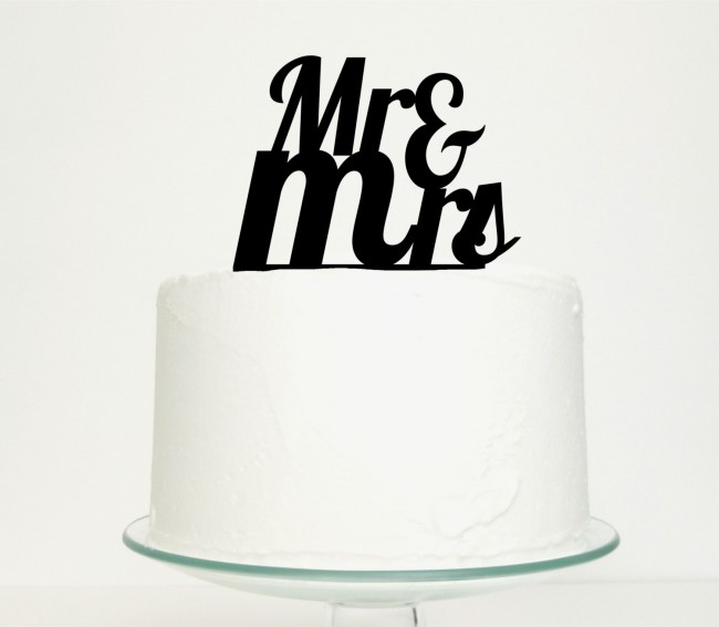 Cake Topper mr and mrs: Ideas decoración