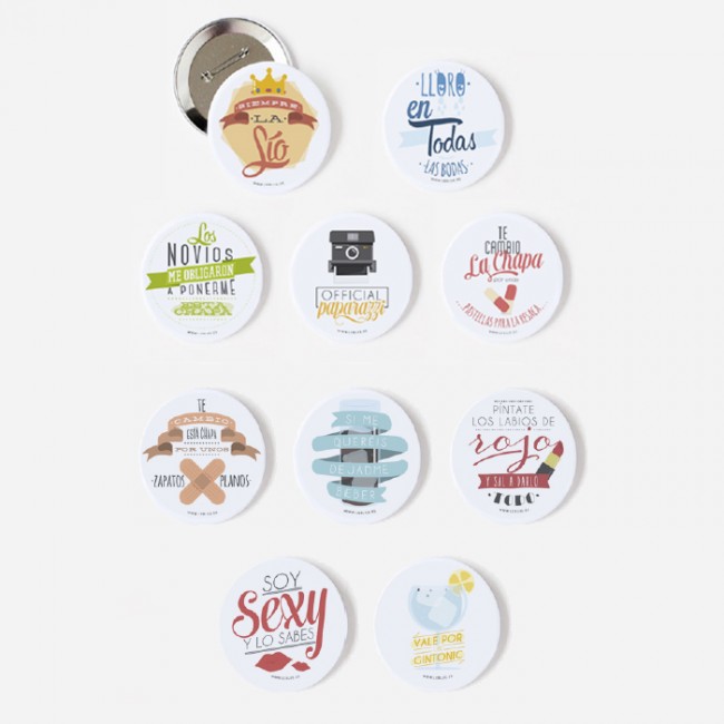 Chapas para boda: Detalles boda