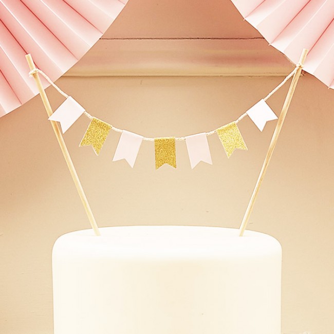 Cake Topper banderines: Detalles originales