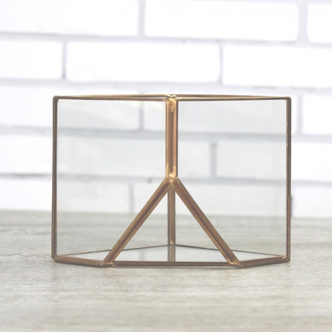 Centro de mesa de cristal: Detalles boda