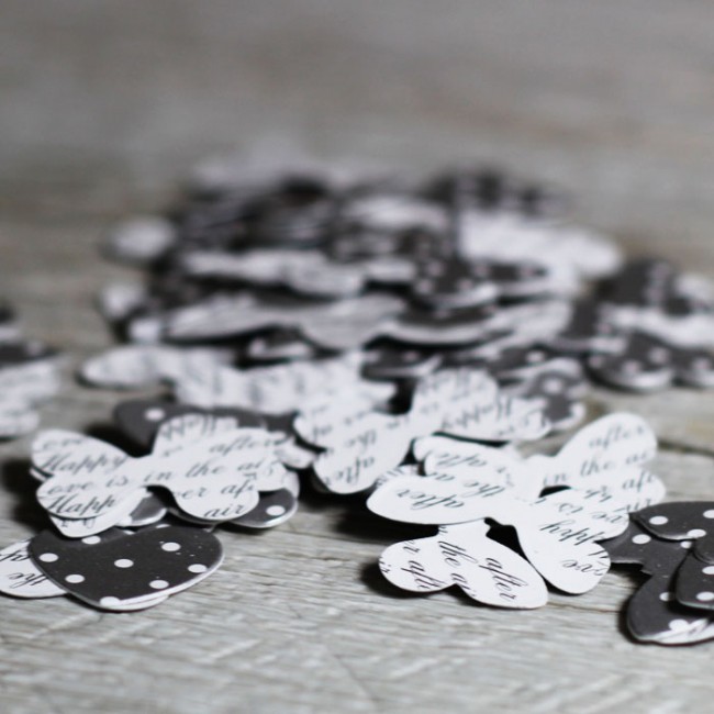 Confetti corazones y mariposas