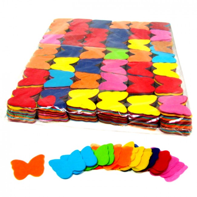 Caja de Confetti mariposas papel 1 Kg 5,5cm (varios colores disponibles)