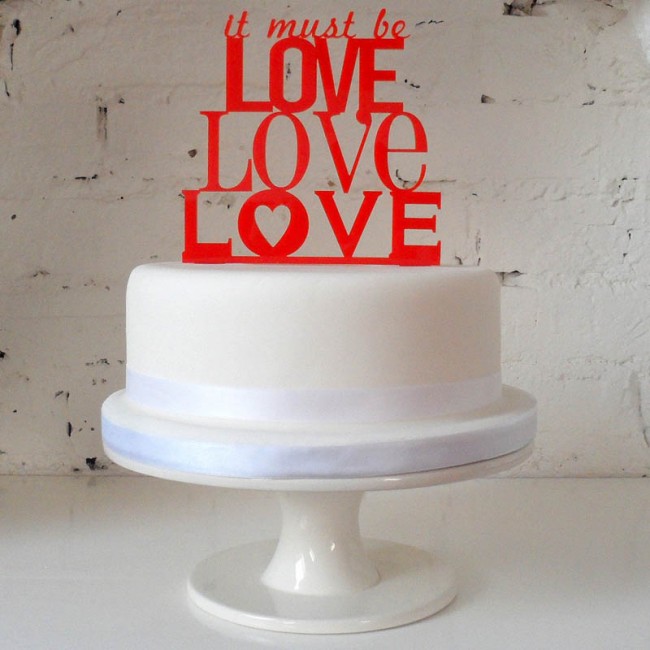 It must be Love, adorno de tartas