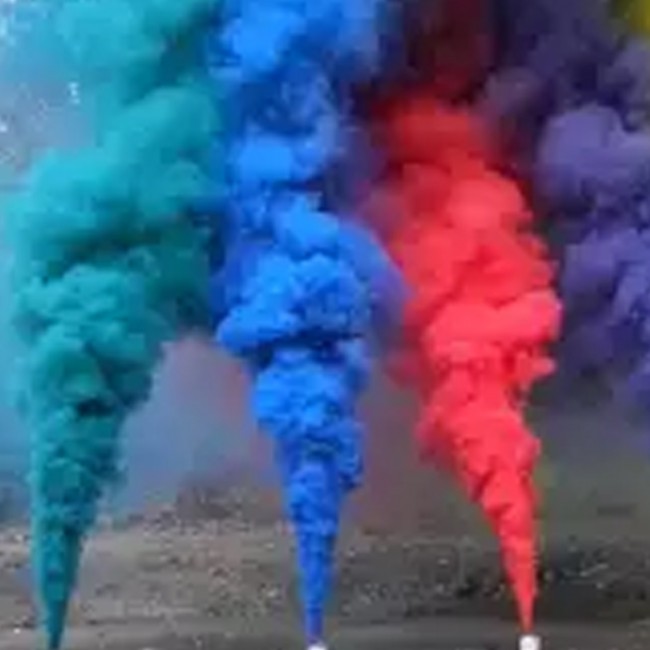 Bengalas de humo de colores